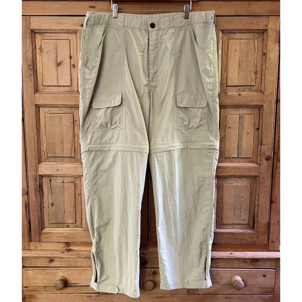 Duluth Trading‎ Company XL x 32 Pants Convertable Shorts Khaki Straight Leg